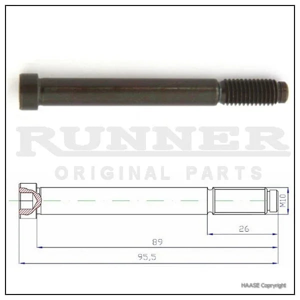 Haase løpesikring ca. 10x85MM