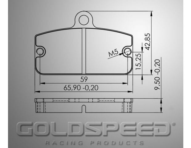 Goldspeed brake pad set Sodi Type 2015