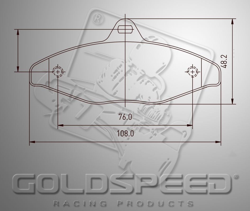 Goldspeed brake pad set Type 450