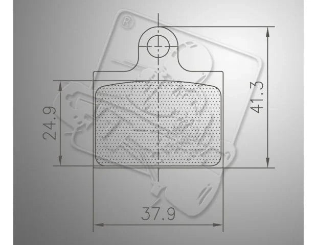 Komplet zavornih ploščic Goldspeed tip EKS za