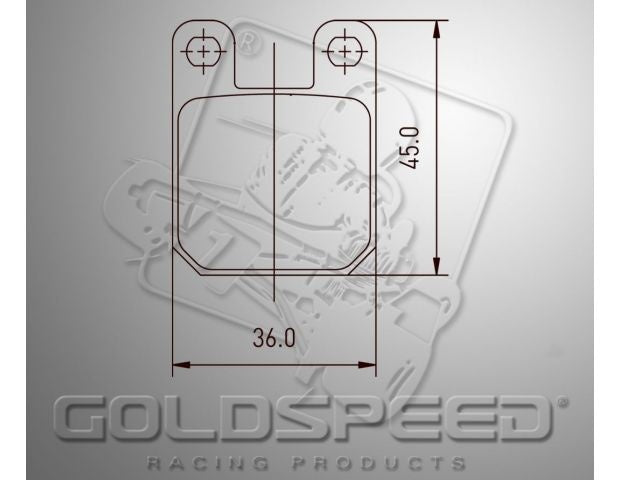 Goldspeed brake pad set Type Brembo front