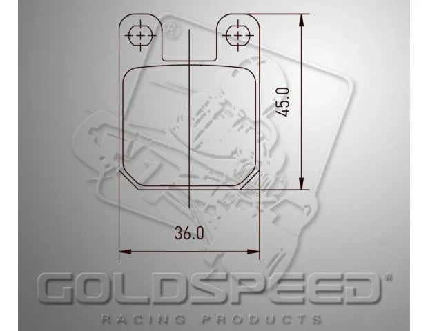 Sada brzdových tlmičov Goldspeed Typ Brembo predná