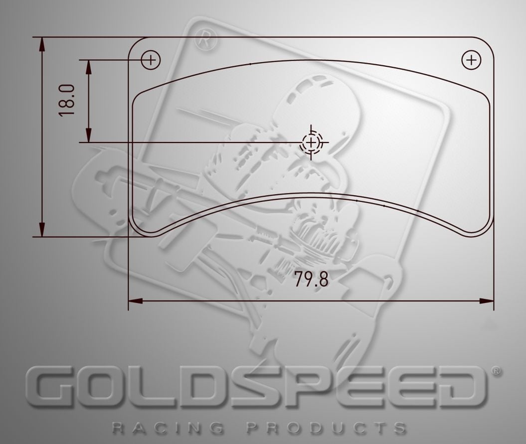 Goldspeed brake pad set Type Kellgate 4 & 5 Rear