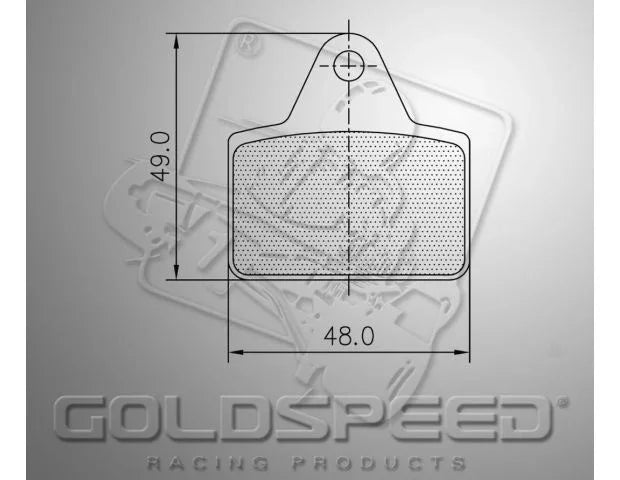 Conjunto de pastilhas de travão Goldspeed Tipo LenzoKart traseiro
