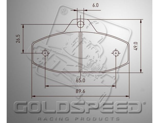 Goldspeed brake pad set SKM-EVO-2 TYPE