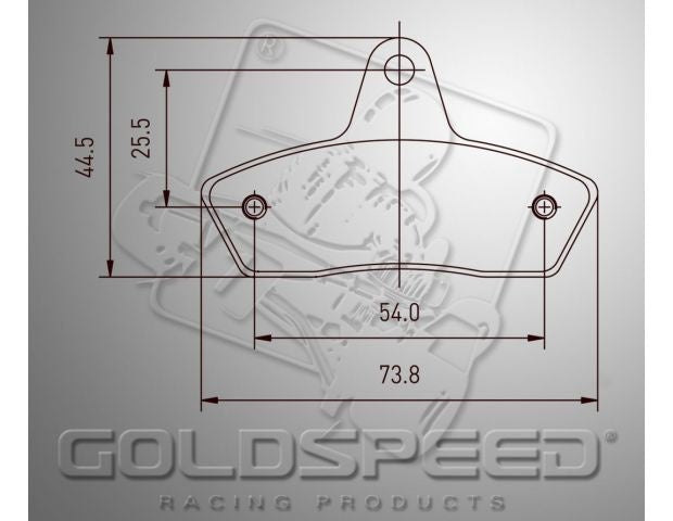 Goldspeed brake pad set HAASE-INTRE-BIREL-PAROLIN-SKM TYPE