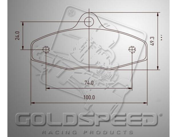 Goldspeed brake pad set EA-BIREL-FIRST TYPE REAR