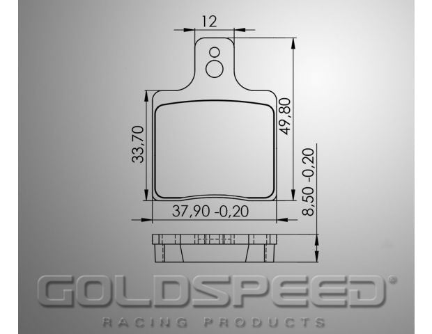 Goldspeed brake pad set CRG 2000 UP-MADDOX-GILLARD TYPE FR