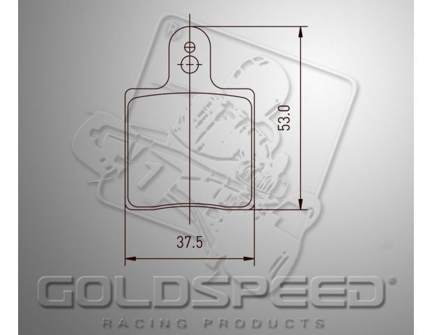 Goldspeed brake pad set INTREPID ID-AMV TYPE FRONT