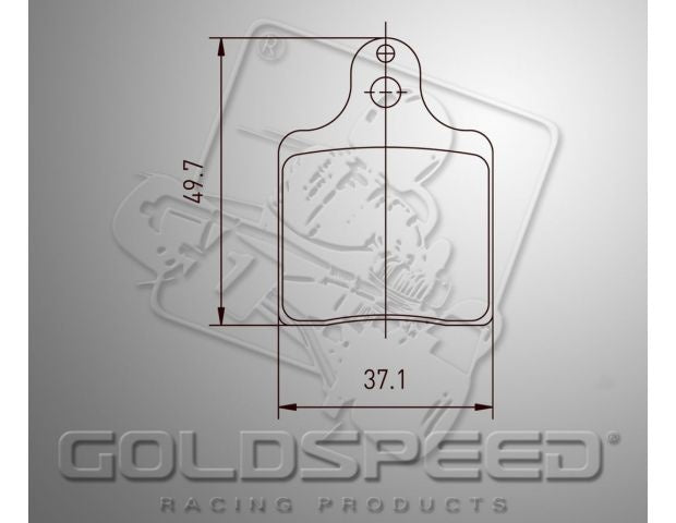 Goldspeed brake pad set INTREPID EVO-3 TYPE FRONT