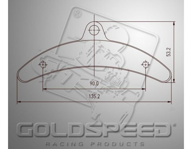 Goldspeed brake pad set BIREL TYPE REAR (14182)