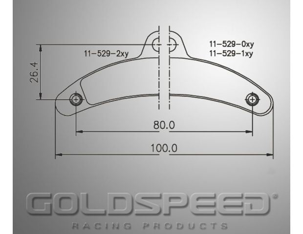 Goldspeed brake pad set BIREL TYPE FRONT MANUEL