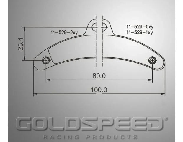 Goldspeed brake pad set BIREL type front manual