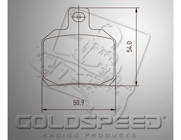 Goldspeed brake pad set CRG TYPE > 03 REAR (14184)