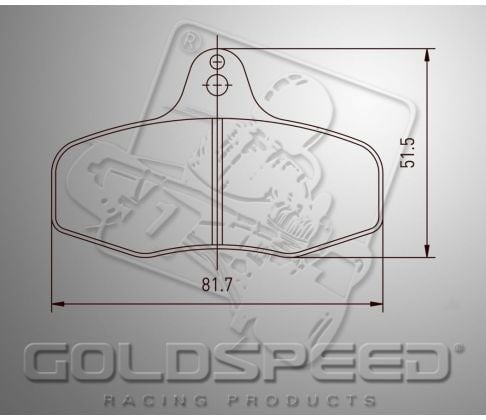 Goldspeed brake pad set intrepid evo 3 rear