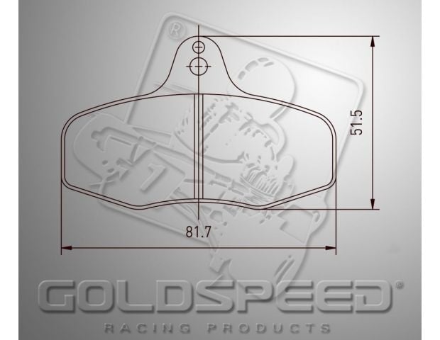 Goldspeed brake pad set INTREPID EVO 3 TYPE REAR