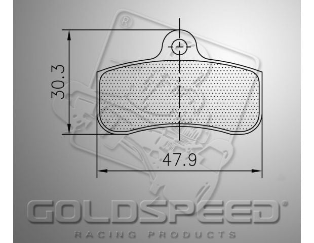Goldspeed brake pad set Sodi kart front