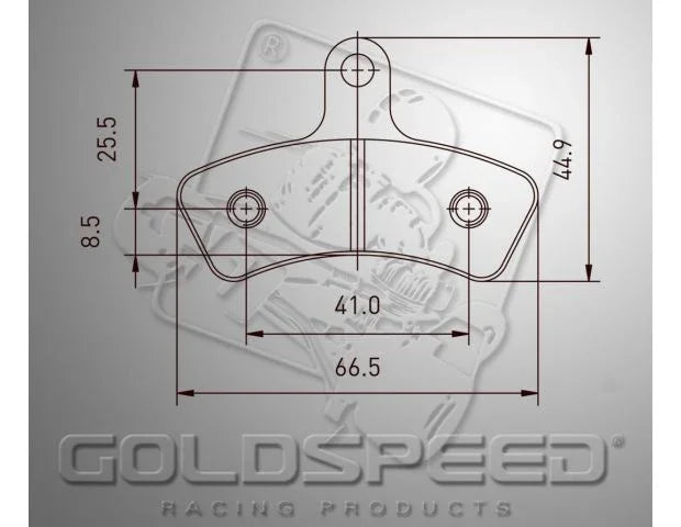 Goldspeed set remblokova SWISS HUTLESS TYPE FRONT KZ
