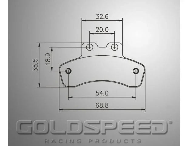 Goldspeed Remblok-Set MADDOX-GILLARD TYP FRONT