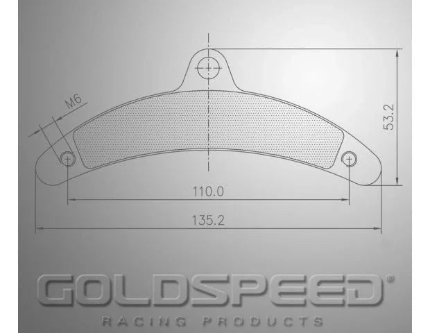 Goldspeed remblokksett BIREL TYPE BAKRE BREDE HULL