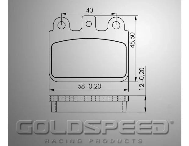 Goldspeed remblok szett CRG VEN 05-AMW-GILLARD TYPE REAR -14196