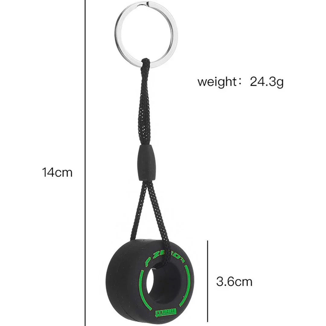 Ключодържател за гуми Формула 1 | Зелен | Pirelli | P Zero | Ключодържател | F1