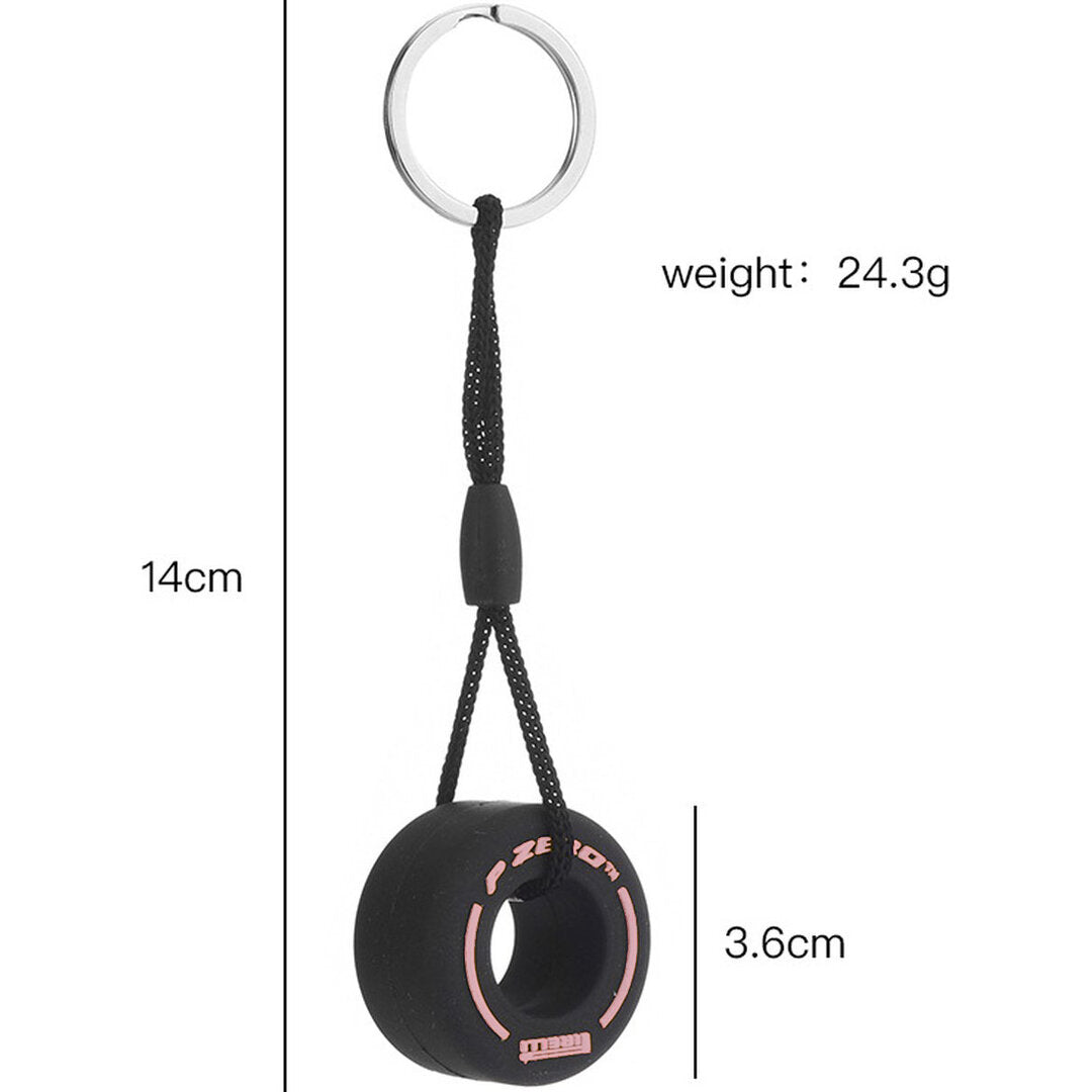 Formula 1 Hypersoft Tire Keychain | Pink | Pirelli | P Zero | Keychain | F1