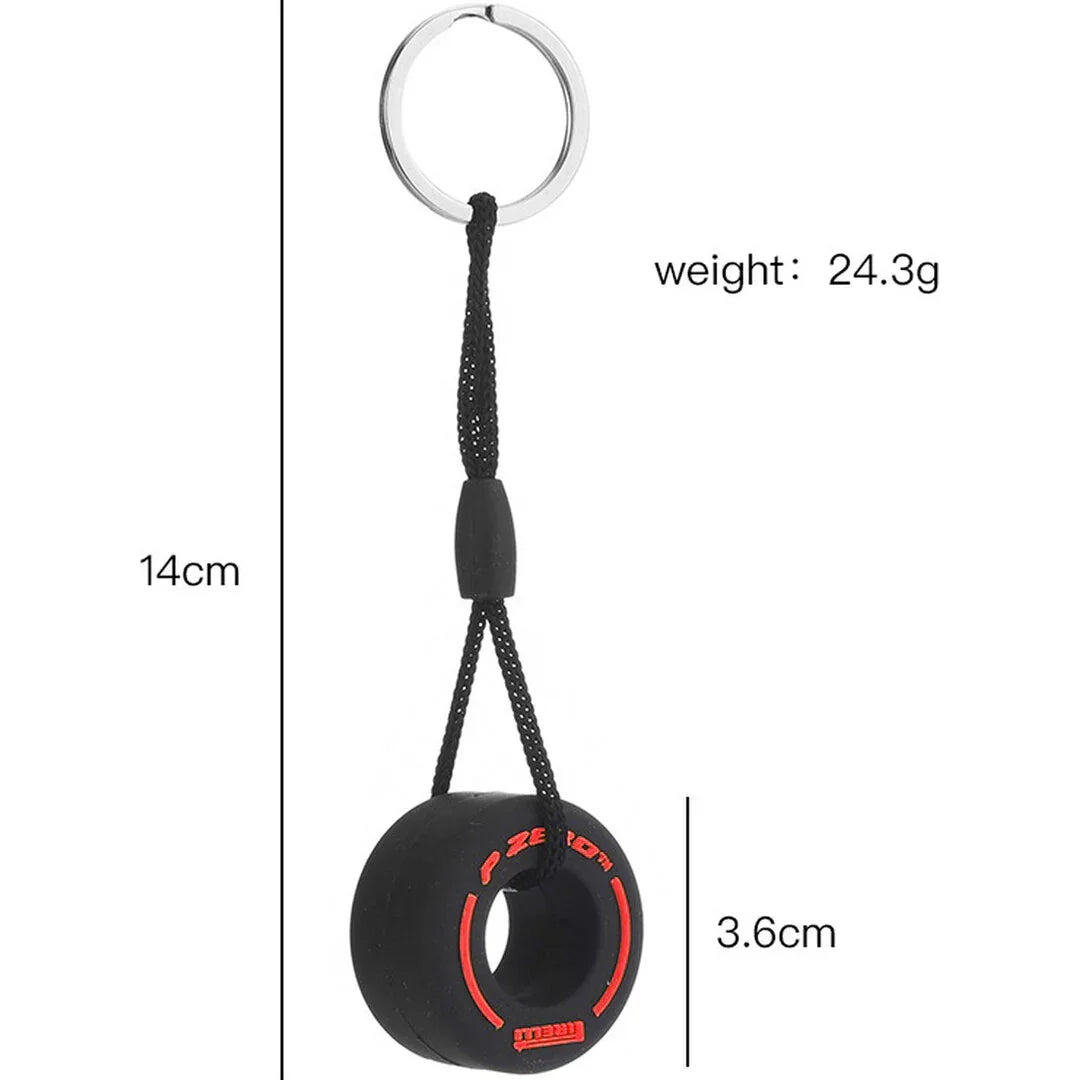 Комплект от 3 ключодържателя Формула 1 мек | Червен | Pirelli | P-Zero | Ключодържател | F1