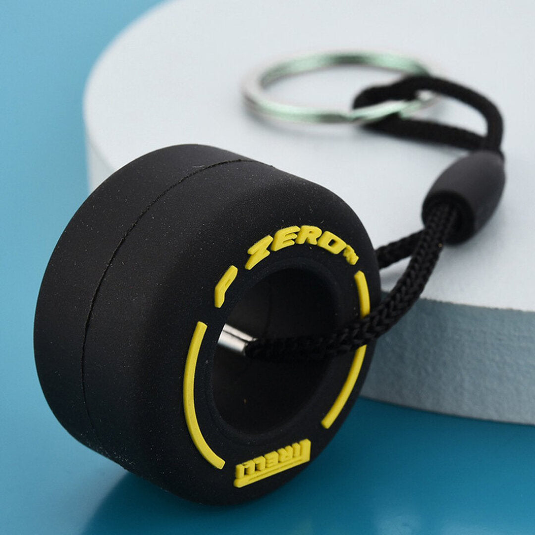 Formula 1 keychain set of 5 | Yellow | White | Red | Green | Blue | Pirelli | F1