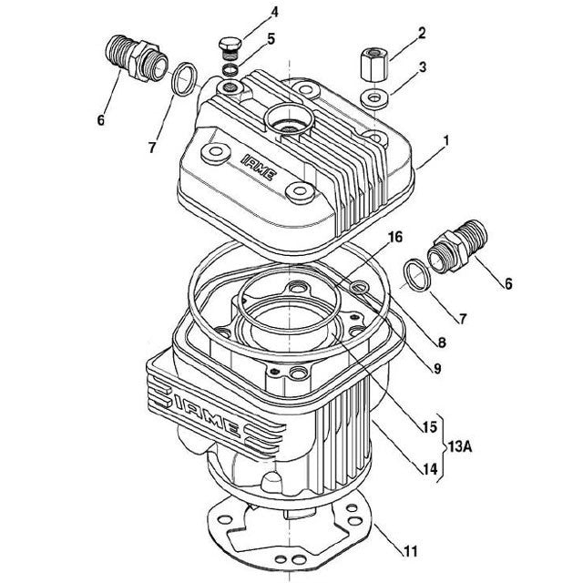 Iame X30 o-ring cylinder head large
