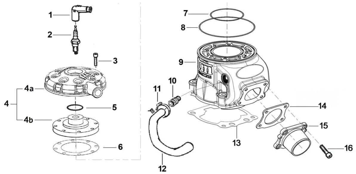 TM KZ R1 cylinder base gasket 0.05mm