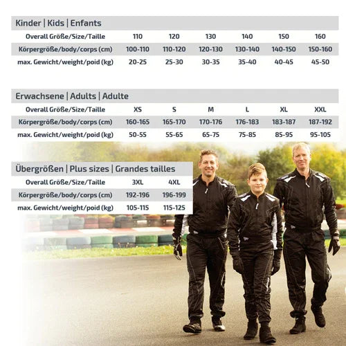 Speed 2-lagersoverall RS-2 Silverstone svart/blå