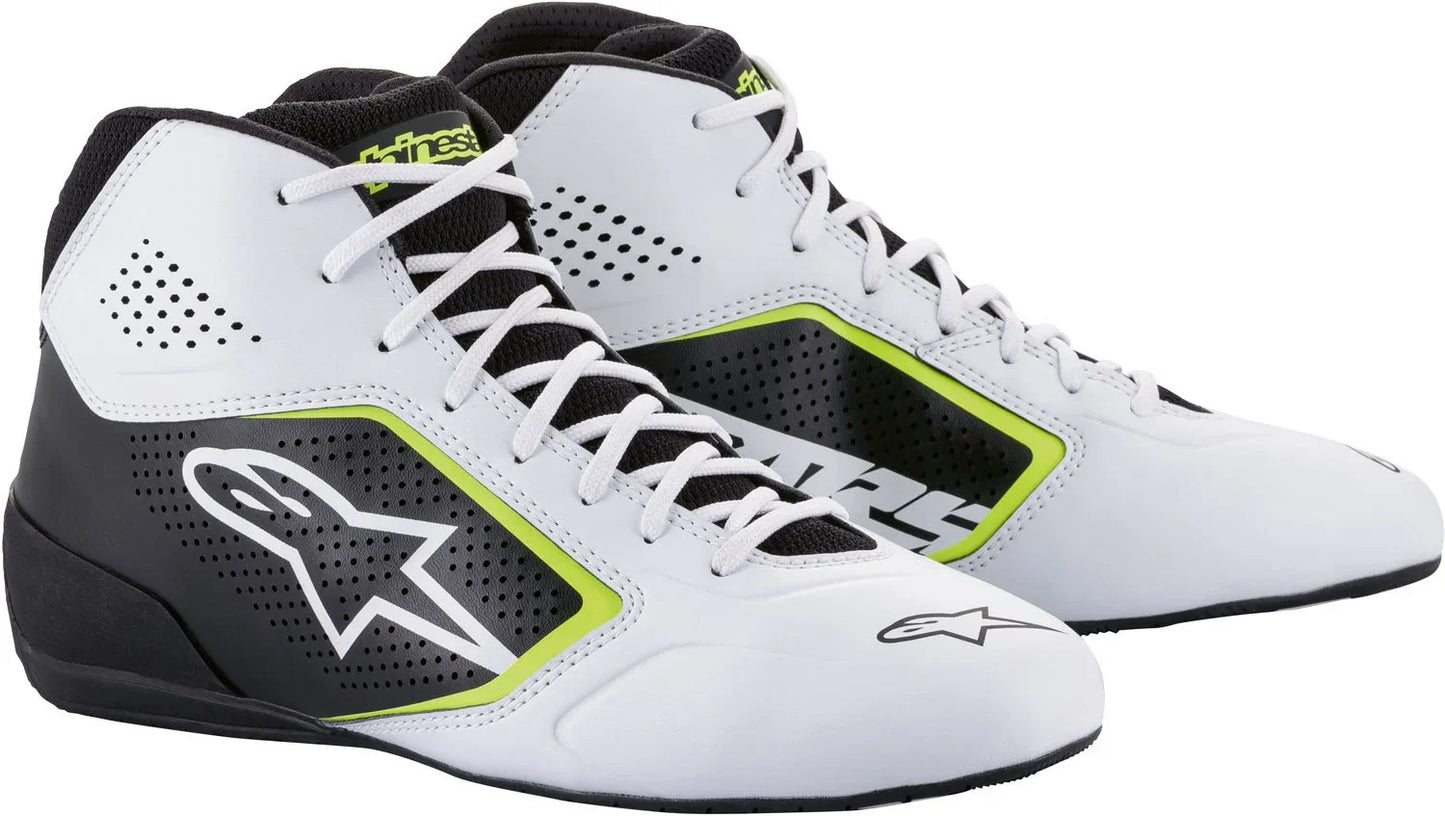 Alpinestars Tech-1 K V2 Start Hvit/Svart/Fluorescerende Gul