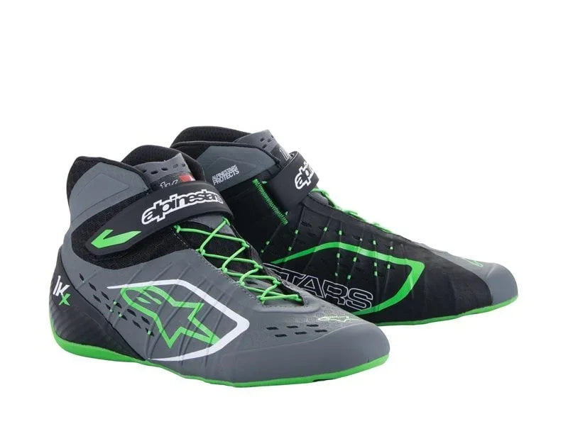 Alpinestars Tech-1 KX V2 zwart/donkergrijs/fluor groen - KartKings
