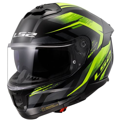 LS2 FF808 Stream II Fury negru/galben fluorescent