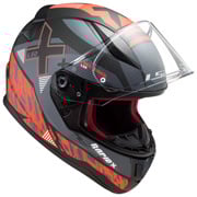 LS2 FF353 rapid X-street matt black/red