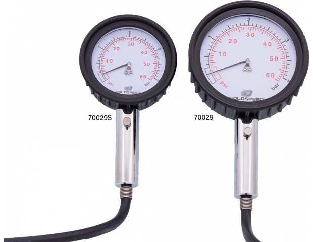 Goldspeed tire pressure gauge small 0-4 bar