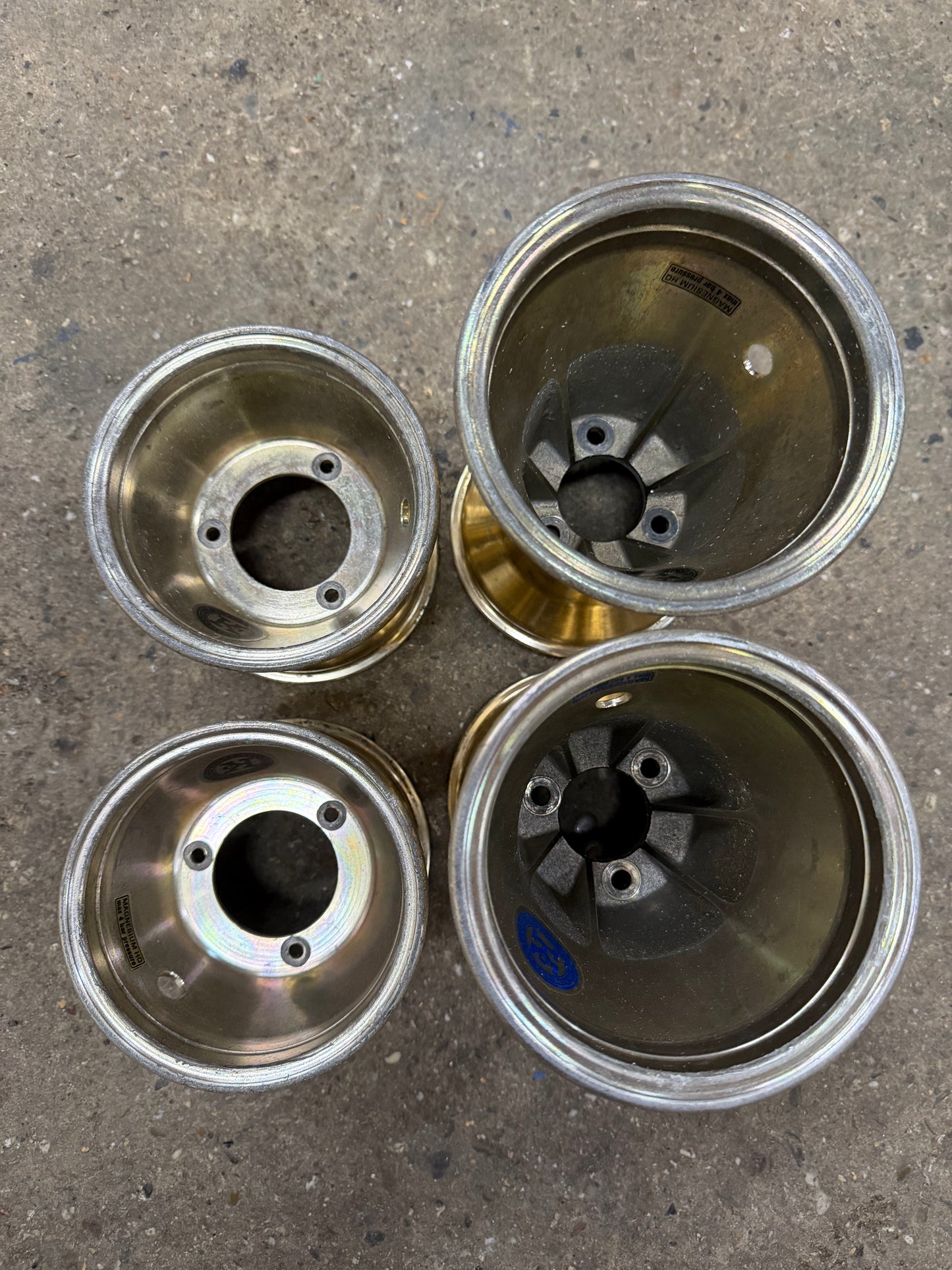 Used gold rims 130/212mm