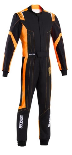 Macacão Sparco Thunder Advanced Preto/Laranja