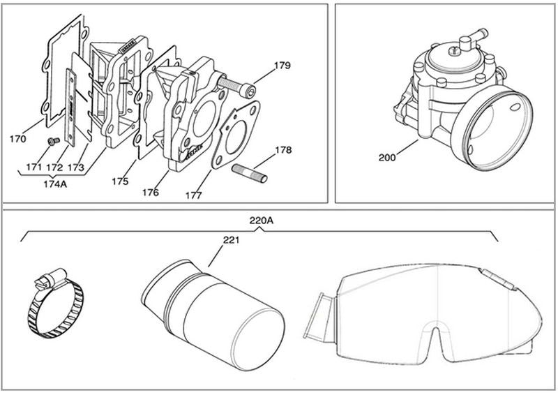 Iame X30 membrane housing screw