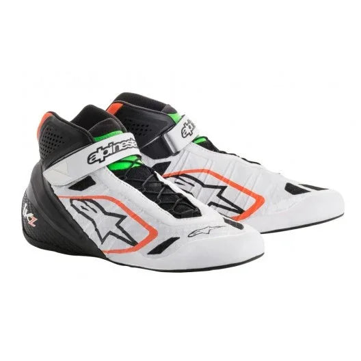 Alpinestars Tech-1 KZ Hvid/Sort/Fluorescerende Orange