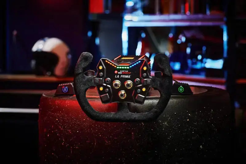 Asetek SimSports Open D Black Suede Rim