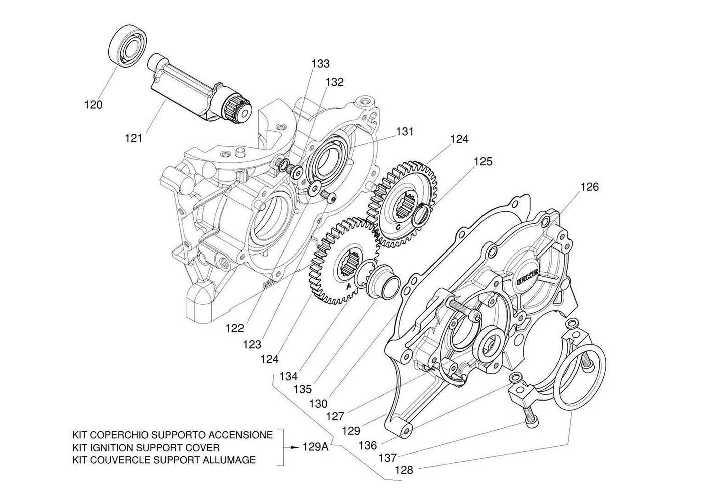 Iame X30 balance shaft sprocket seeger