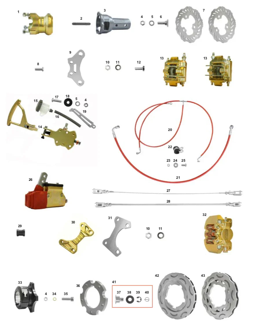 CRG Ръчно задействана предна спирачна дискова V10
