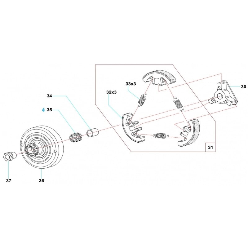 Comer clutch bearing C50/C52/60 15x18x17