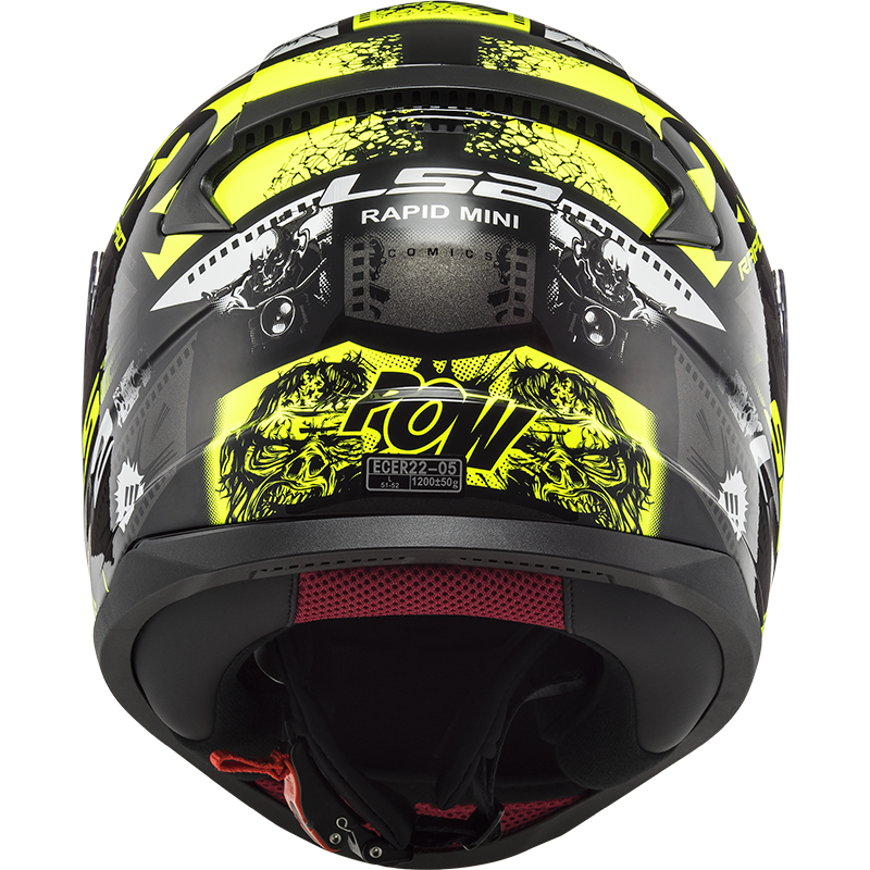 LS2 FF353 Rapid mini Kids helmet Vignette black/fluorescent yellow