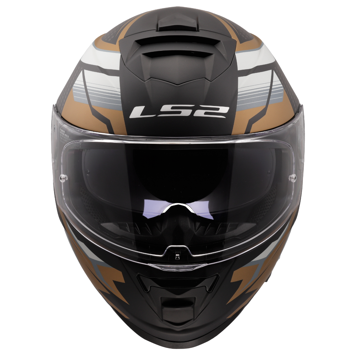 LS2 FF800 Storm II tracker matte black/gold/gray