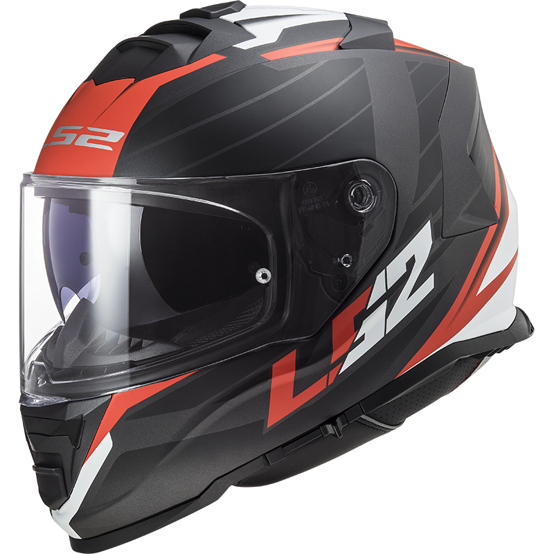 LS2 FF800 Strom II Nerve - Matte black red