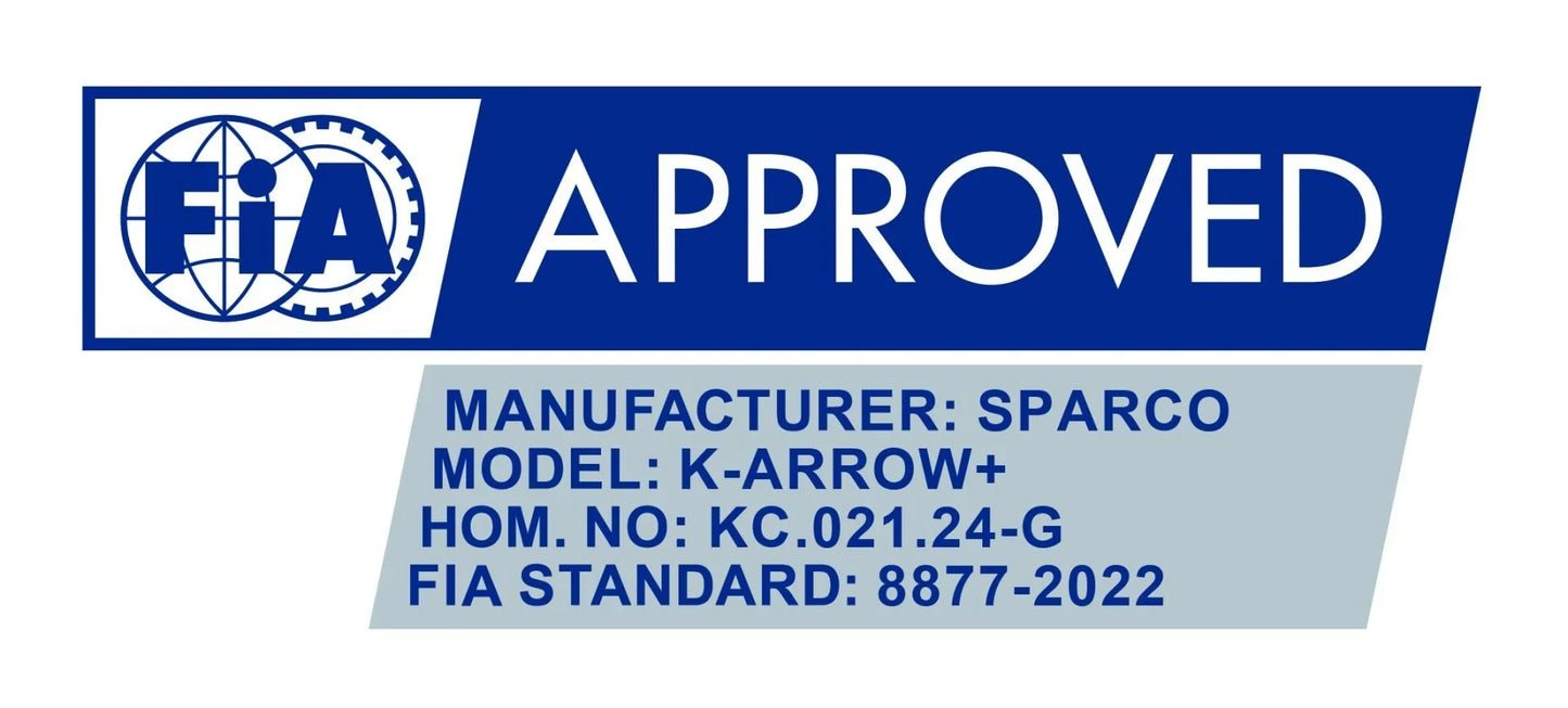 Sparco K -Arrow+ (FIA 8877-2022) karthandskar Vita / Svarta