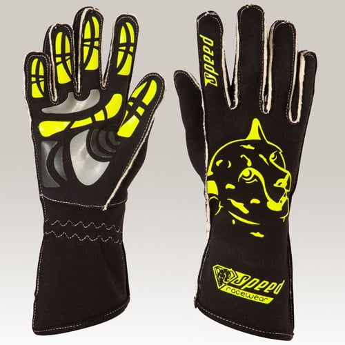 Melbourne G-2 Speed Gloves Black/Fluorescent Yellow